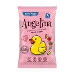 Snack porumb extrudat fara gluten cu morcovi si mere, Angelina 60g