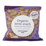 Linte extrudat bio fara gluten cu aroma de ceapa si piper, Biopont 60g