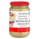 Desert eco din orez brun Amazake fara gluten, Clearspring 380g