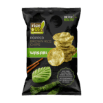 Chips fara gluten din orez brun integral cu gust de wasabi, Rice Up 60 g