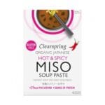 Instant supa Miso picant fara gluten eco, Clearspring 60g(4x15g)