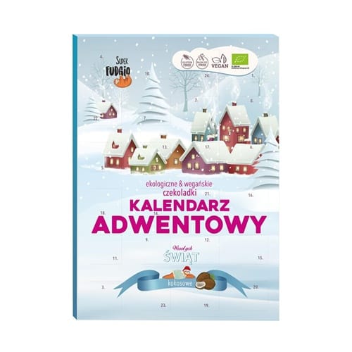 ez a jo Calendar de Advent cu ciocolata bio fara gluten, Super Fudgio 100g - imagine 1