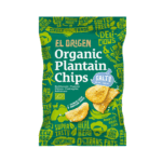 Chips plantain cu sare bio fara gluten, El Origen 80g