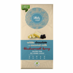 Ciocolata vegana coacaze negre liofilizate, fara gluten cu indulcitor, Health Market 80g