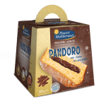 Pandoro cu crema de ciocolata, fara gluten,fara lactoza, Piaceri Mediterranei 700g