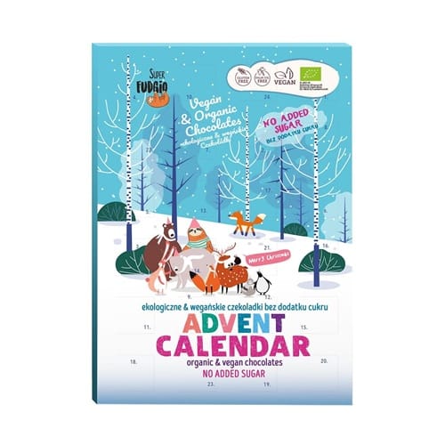 ez Calendar Advent-ciocolata vegana, fara gluten si fara zahar adaugat 100g - imagine 1