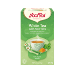 Ceai ayurvedic bio alb cu aloe vera, Yogi Tea 17 plicuri x 1,8g (30,6g)