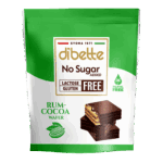 Napolitane fara gluten si fara zahar adaugat cu cacao si rom, Dibette 100g