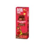 Snack de capsuni in ciocolata belgiana, fara gluten si fara zahar adaugat, Bob Snail 30g