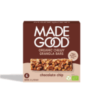 Batoane bio crocante fara gluten din ovaz cu ciocolata, Madegood 144g