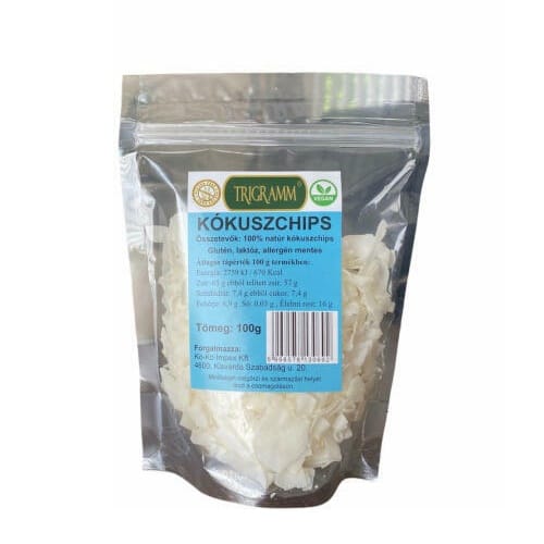 1059804762.trigramm-kokusz-chips-100-g Chips de cocos fara gluten, Trigramm 100g - imagine 1