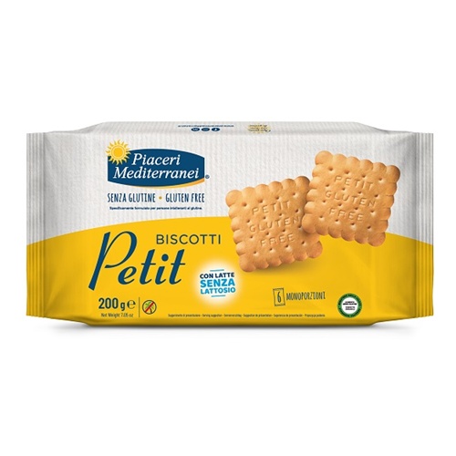 GetDoc-550 Biscuiti Petit fara gluten si fara lactoza, Piaceri Mediterranei 200g - imagine 1