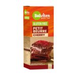 Biscuiti fara gluten cu unt si cirese liofilizate in glazura de ciocolata, Balviten 135g