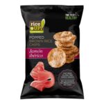Chips fara gluten din orez brun integral cu gust de sunca, Rice Up 60 g