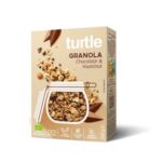 Granola bio fara gluten cu alune de padure si ciocolata, Turtle 350g