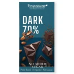 Ciocolata neagra 70% cacao fara zahar adaugat, eco, fara gluten, Benjamissimo 60g