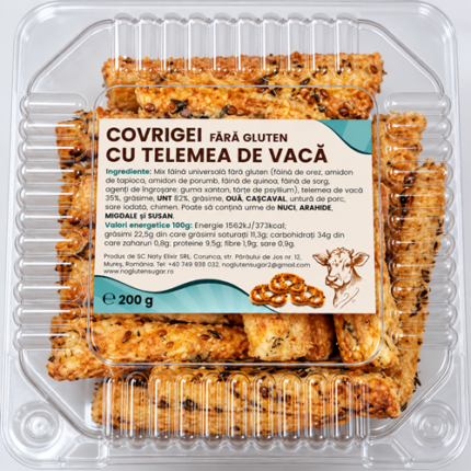 Saratele fara gluten cu telemea de vaca 200g