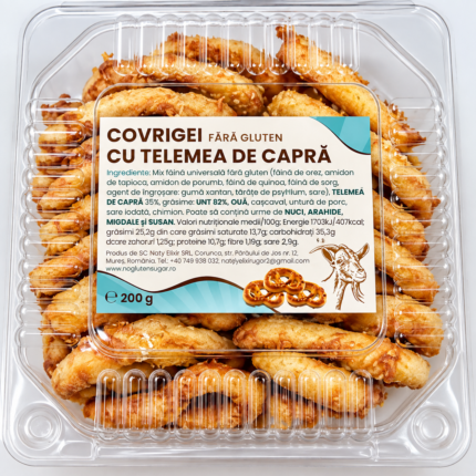 Covrigei fara gluten cu telemea de capra 200g