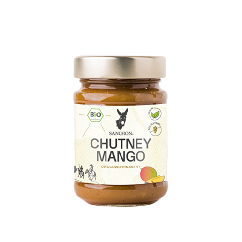 4030917069407 Sos bio vegan de chutney de mango, fara gluten, Sanchon 200g - imagine 1