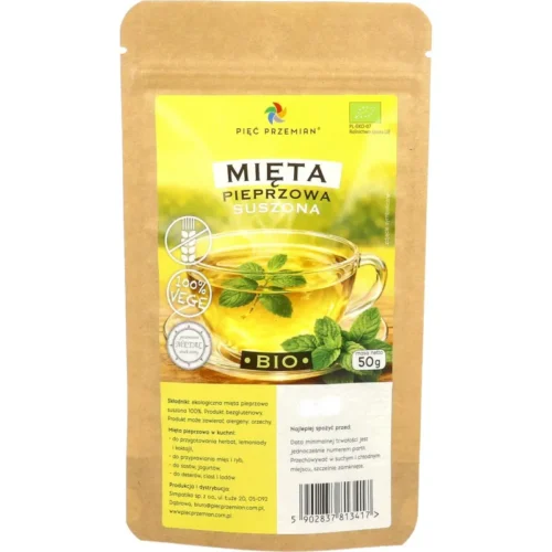 5902837813417 Ceai menta bio fara gluten, Piec Przemian 50g - imagine 1
